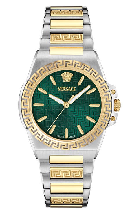 Greca Reaction Bracelet Watch, 38mm