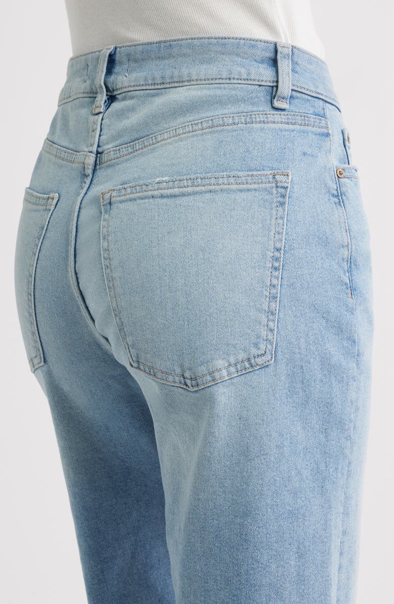 WARP+WEFT ICN High Waist Crop Wide Leg Jeans, Alternate, color, Last Summer