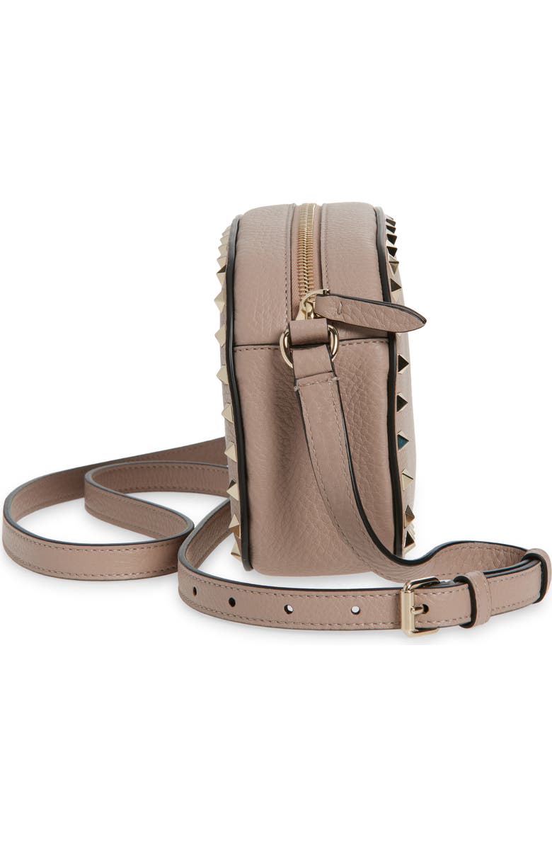 Valentino Garavani Rockstud Crossbody Camera Bag, Alternate, color, Poudre