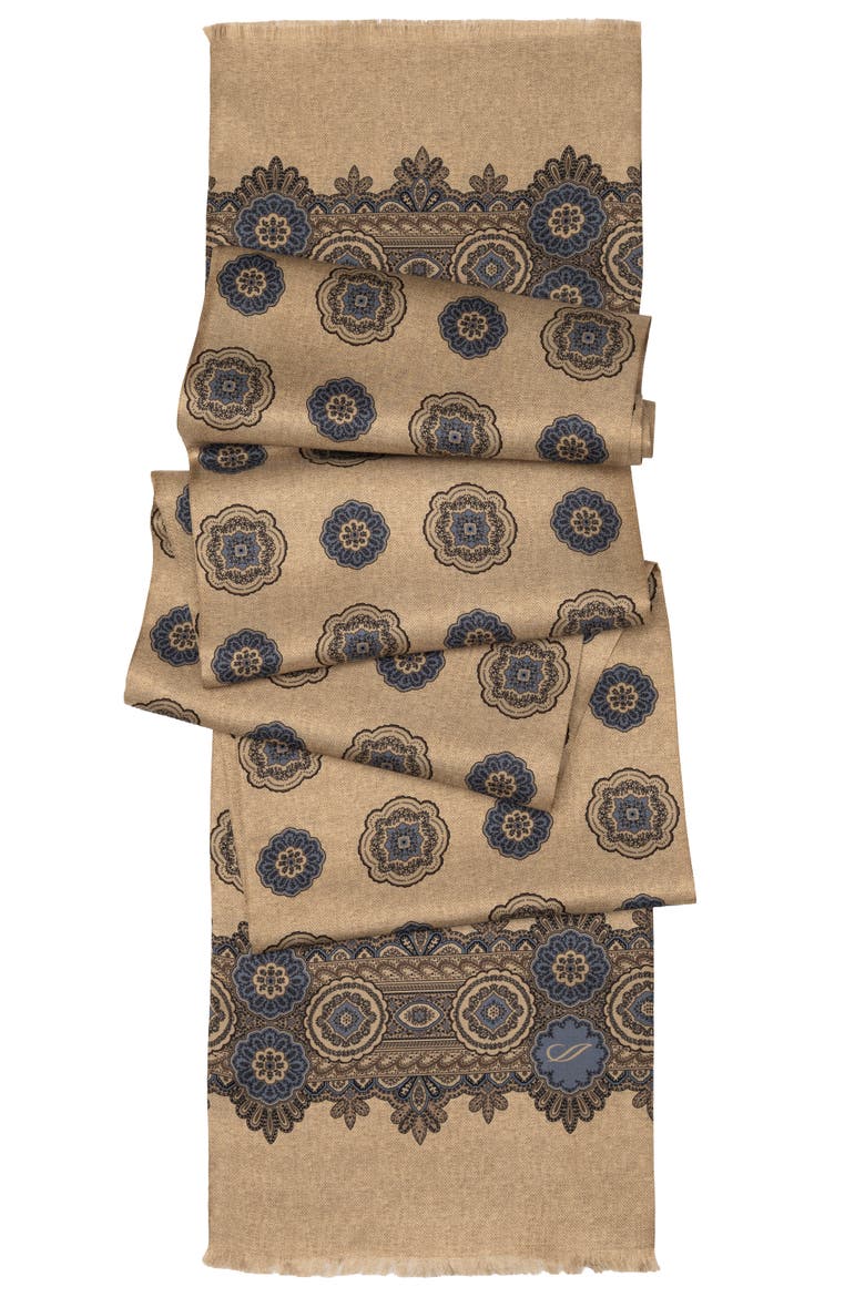 Silvestri - Silk Scarf for Men, Alternate, color, Golden Wheat