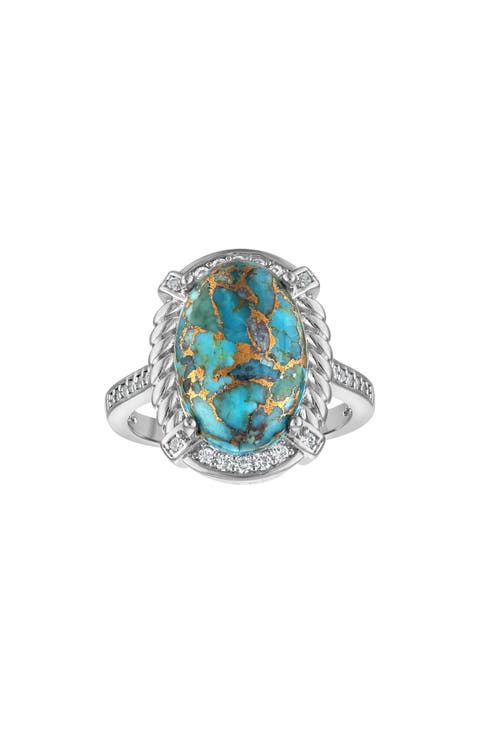 Created Sapphire Statement Ring