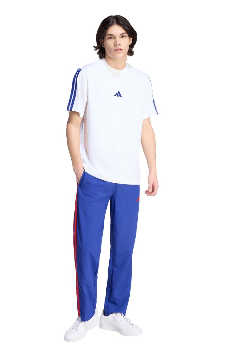 adidas 3-Stripes Tee, Alternate, color, White/ Ink/ Ink/ Ink