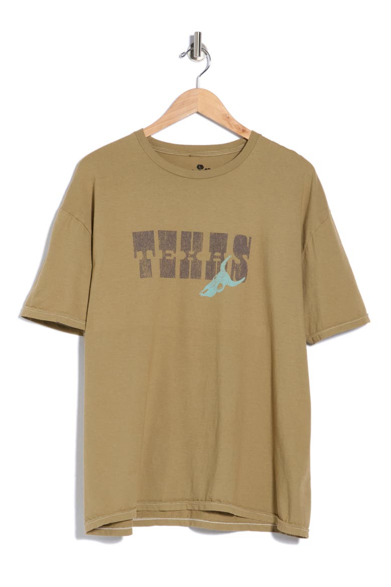 Texas Box Graphic T-Shirt, Main, color, KELP