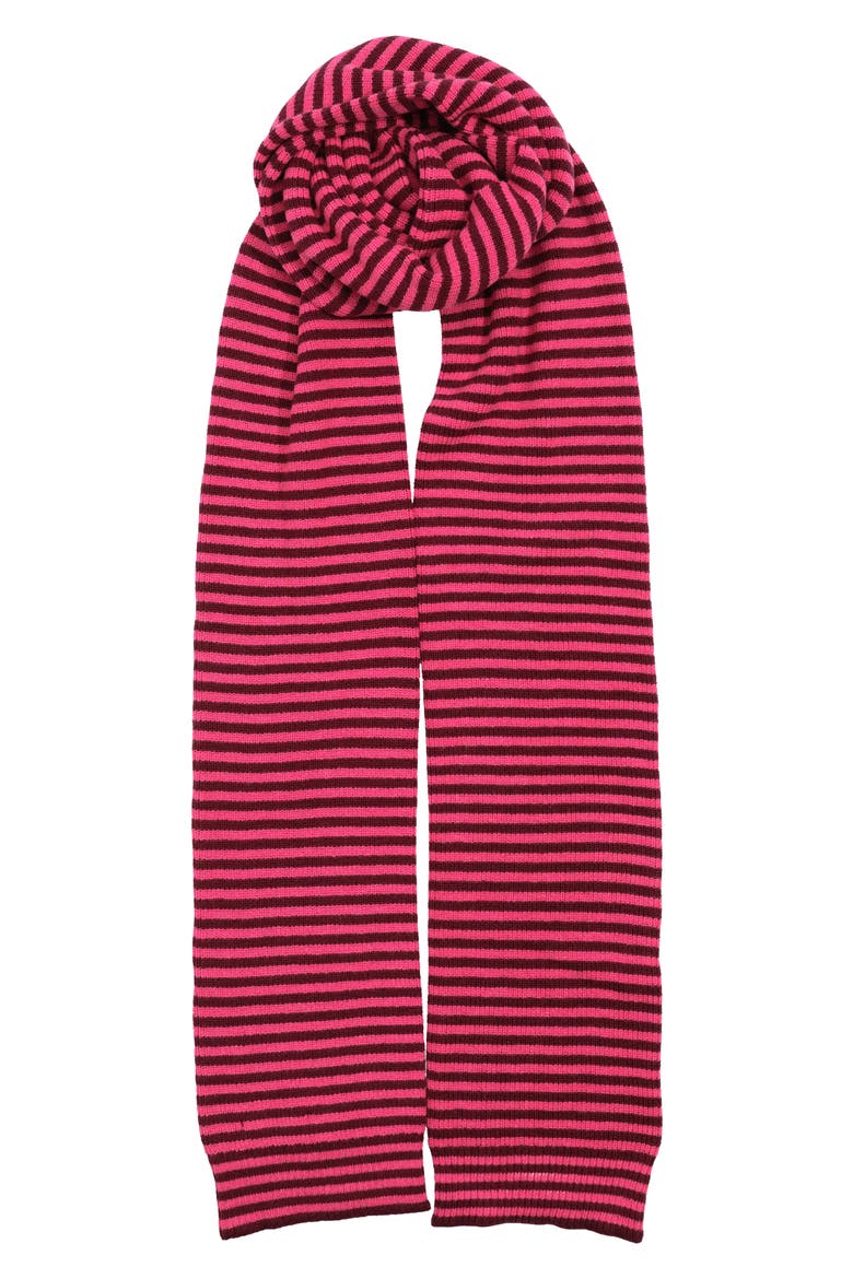 Northshore Organic Cotton & Wool Scarf, Alternate, color, AMARANTH/ CHESTNUT