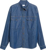 Versace Denim Button-Up Shirt