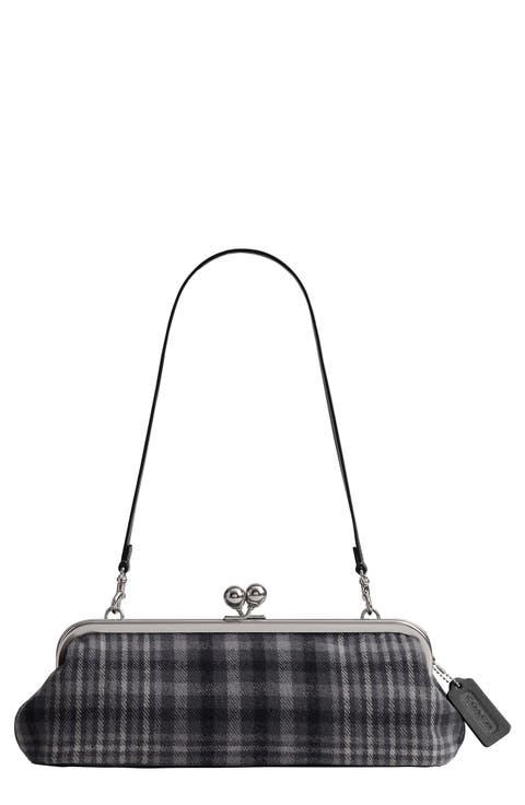Kisslock Frame Bag 30 Plaid Clutch