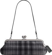 COACH Kisslock Frame Bag 30 Plaid Clutch