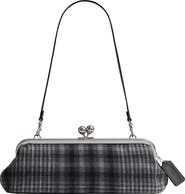 COACH Kisslock Frame Bag 30 Plaid Clutch