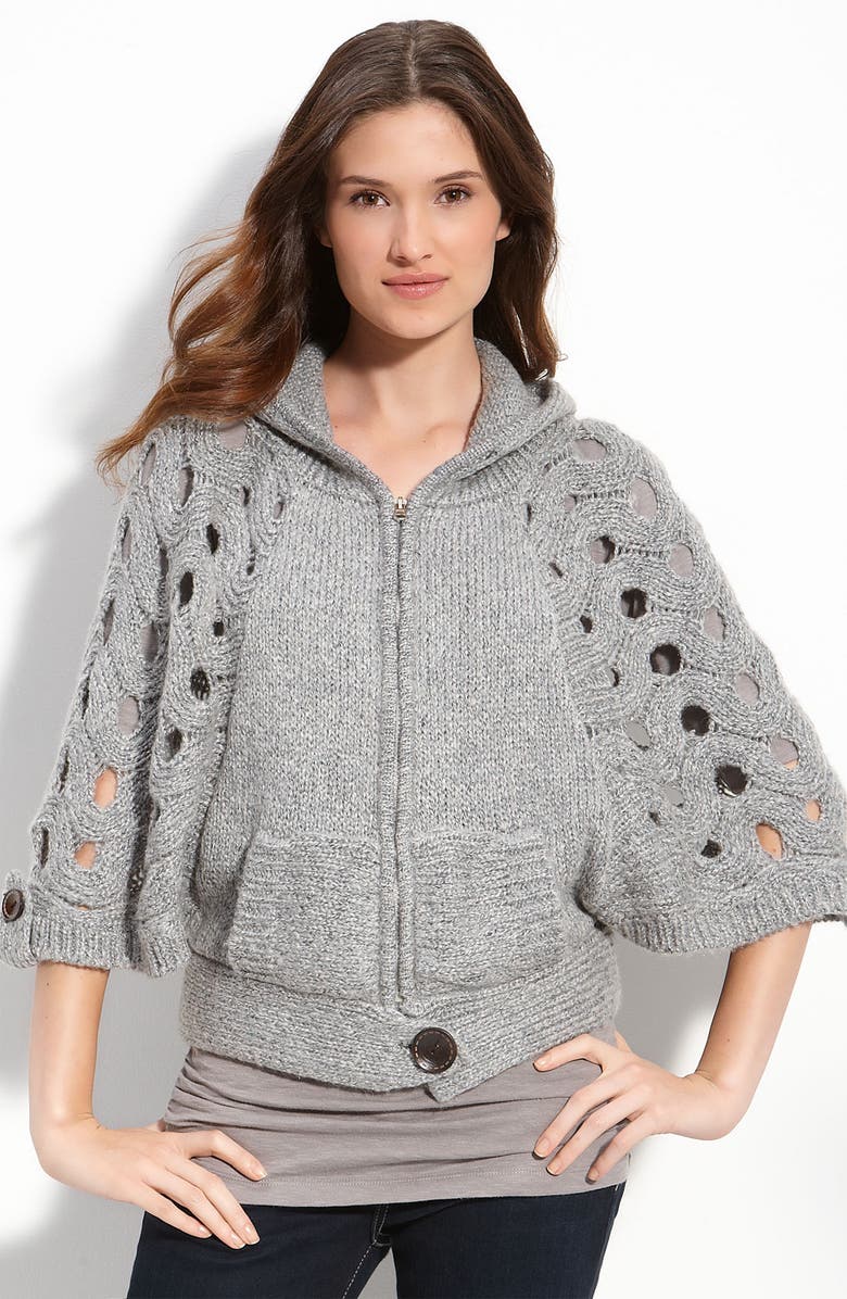 Chaudry 'Nomad' Batwing Poncho Sweater, Main, color,