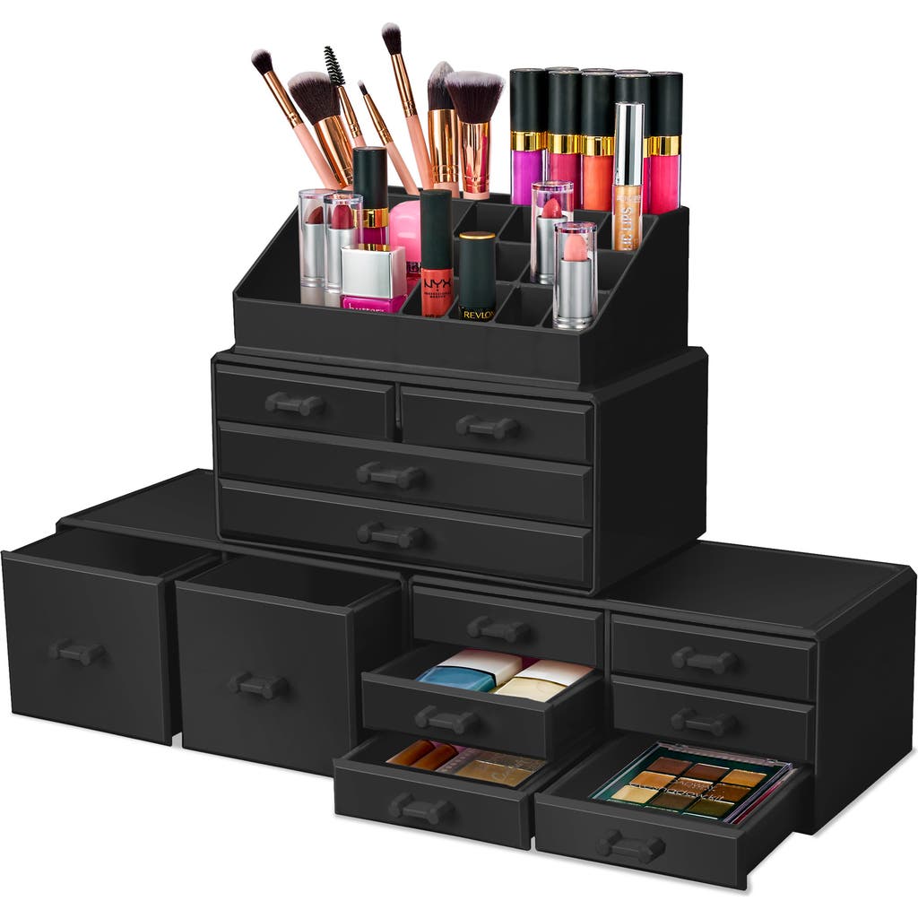 Sorbus Large 12-drawer Makeup Organizer Case In Black