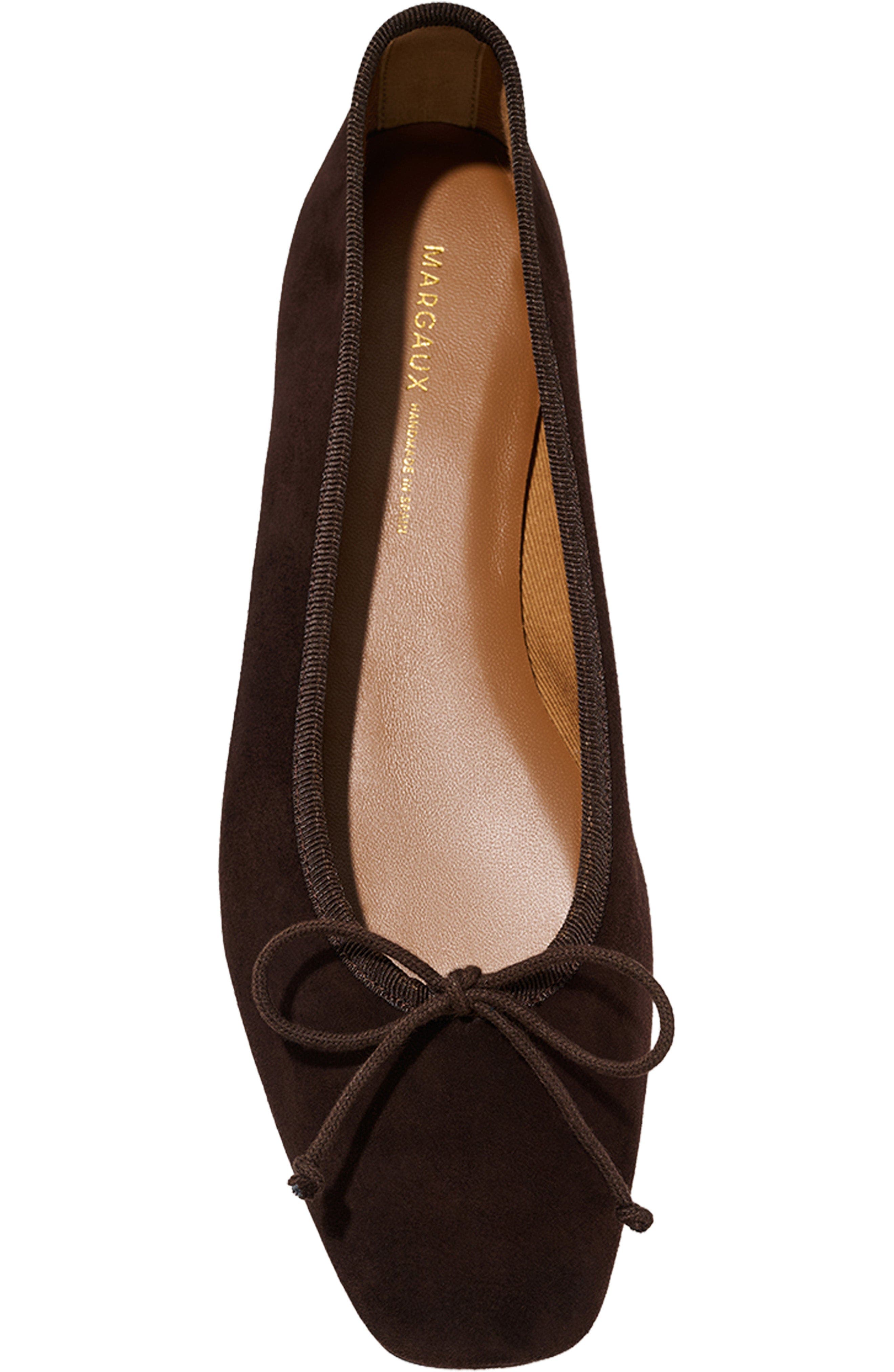 The Fonteyn Flat, Alternate, color, Espresso Suede