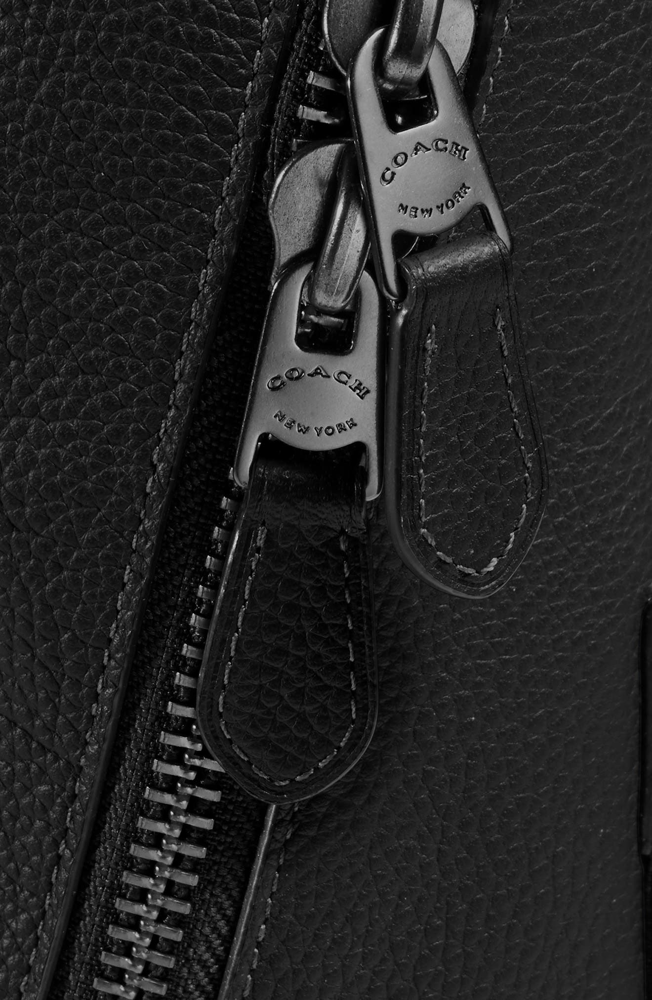 COACH Metropolitan Polished Pebble Leather Backpack, Alternate, color, 