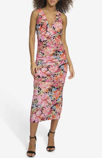 Siena Mesh Print Midi Dress
