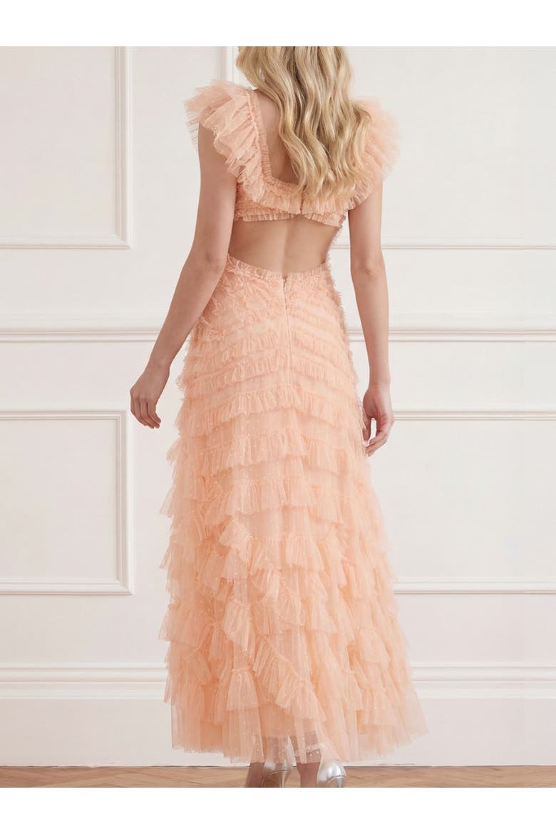 Lola Backless Ballerina Dress, Alternate, color, Apricot Blush