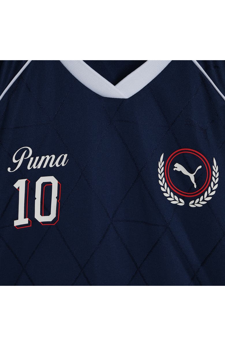 PUMA Kids' Raglan Sleeve Rugby Polo, Alternate, color, Blue/ Black