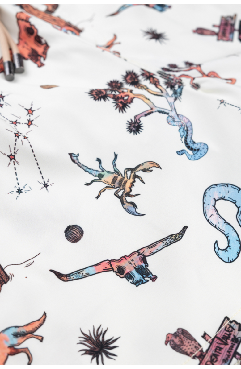 Baja Llama Dangerous Desert - Stretch Swimsuit, Alternate, color, Tan