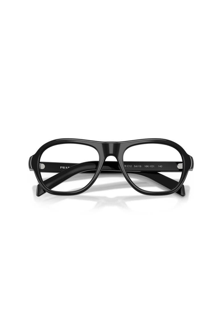 54mm Rectangle optical glasses, Alternate, color, Black
