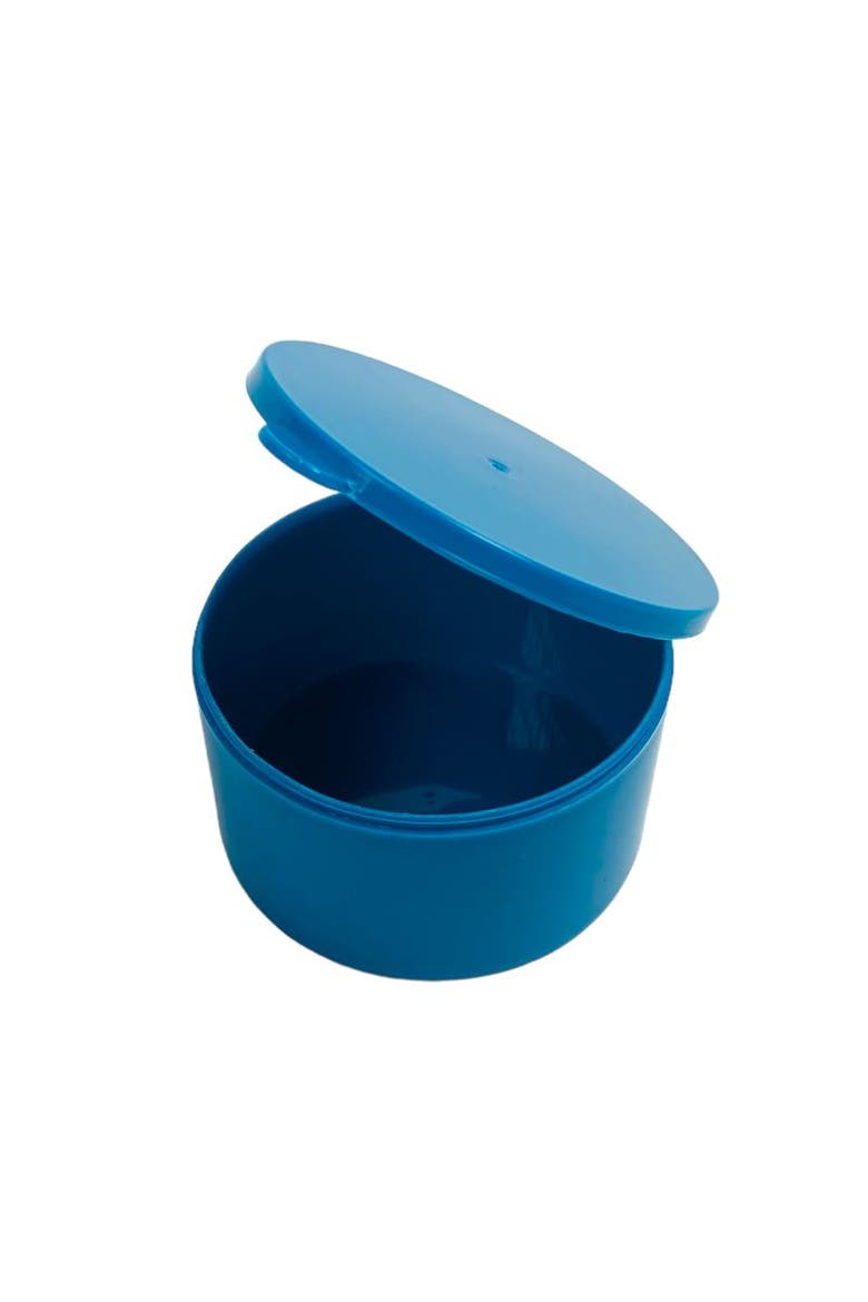 Bento-Style Salad Bowl with 3-Part Divider and Dip Cup, Alternate, color, Lagoon Blue