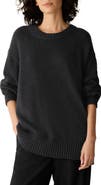 Eileen Fisher Cotton and Cashmere Crewneck Sweater