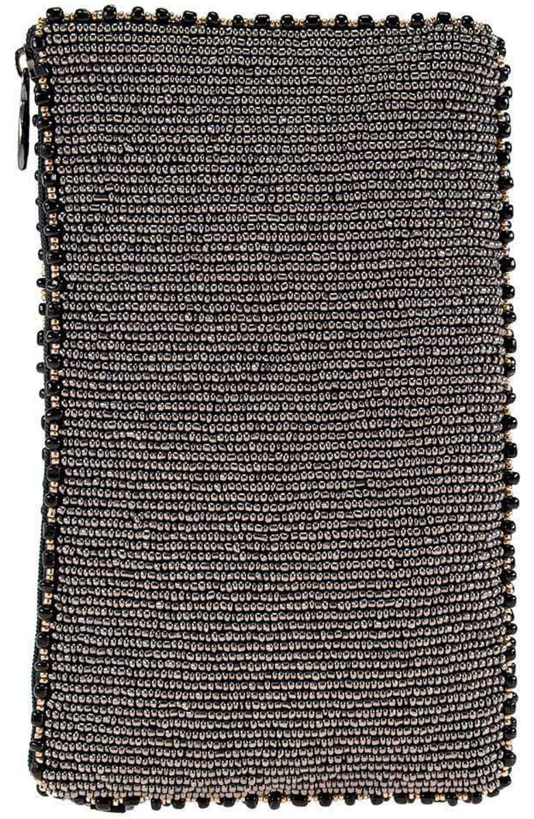 Mary Frances Accessories Bee Awesome Crossbody Phone Bag, Alternate, color, Silver