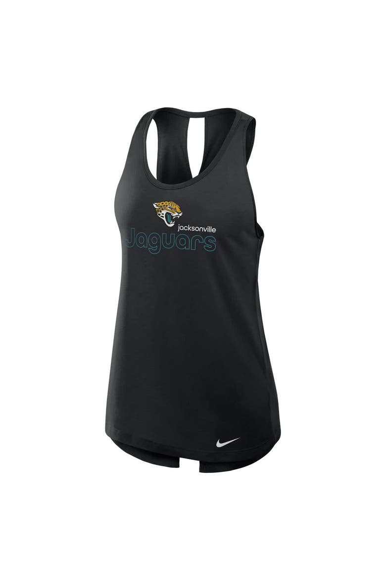 Women's Nike Black Jacksonville Jaguars  Crossback Performance Tank Top, Alternate, color, Black