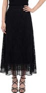 Love By Design Millie Mesh & Lace Midi Skirt