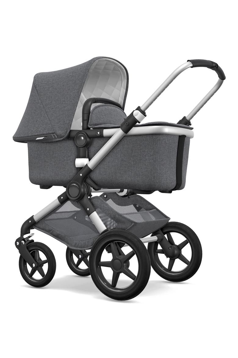 Fox Classic Complete Stroller with Bassinet, Alternate, color, GREY MELANGE/ ALUMINUM