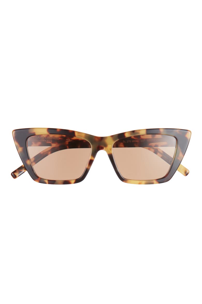 53mm Cat Eye Sunglasses, Main, color, HAVANA HAVANA BROWN