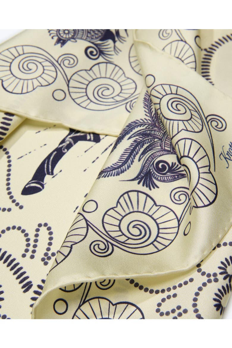 Equestrian Dreams Silk Bandana, Alternate, color, Beige