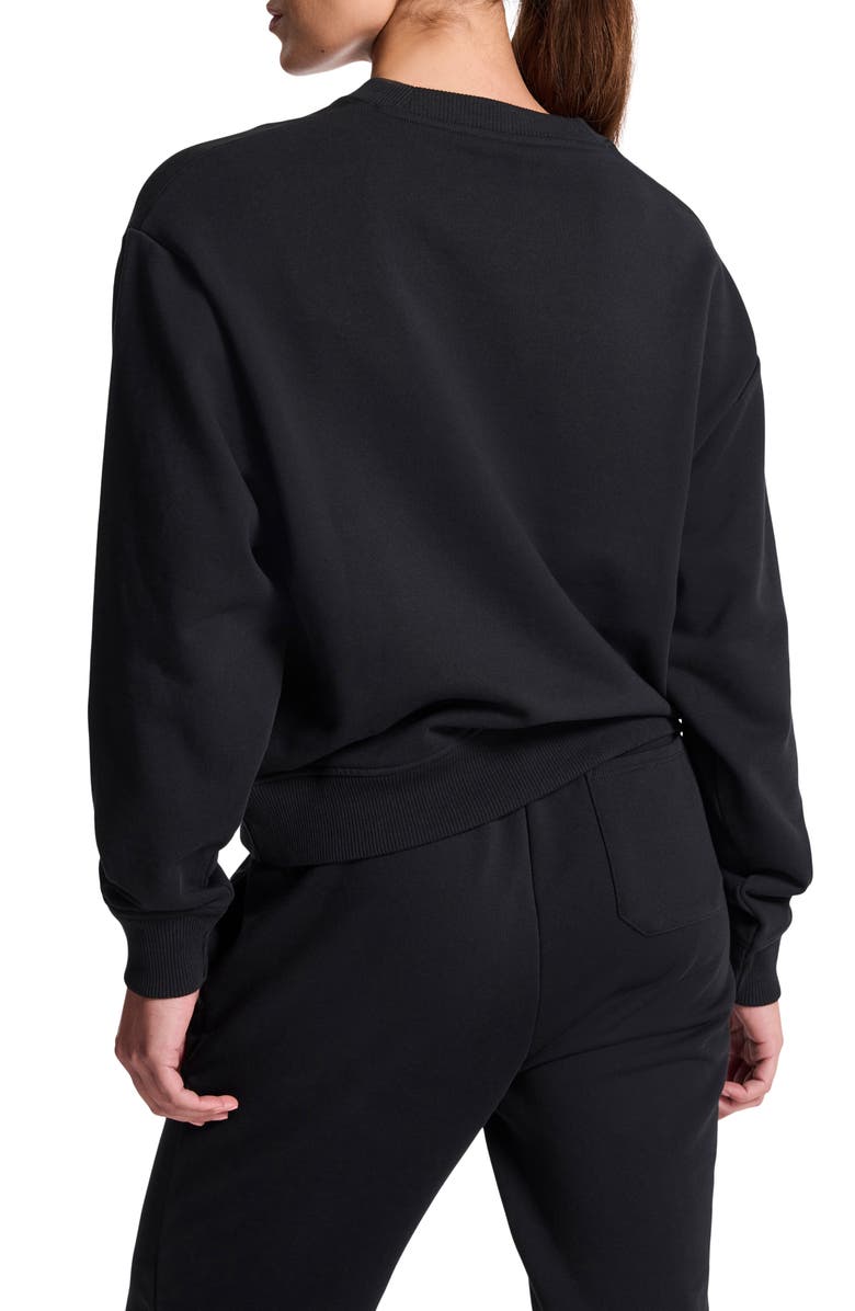 BANDIER Embroidered Logo Crewneck Terry Sweatshirt, Alternate, color, 