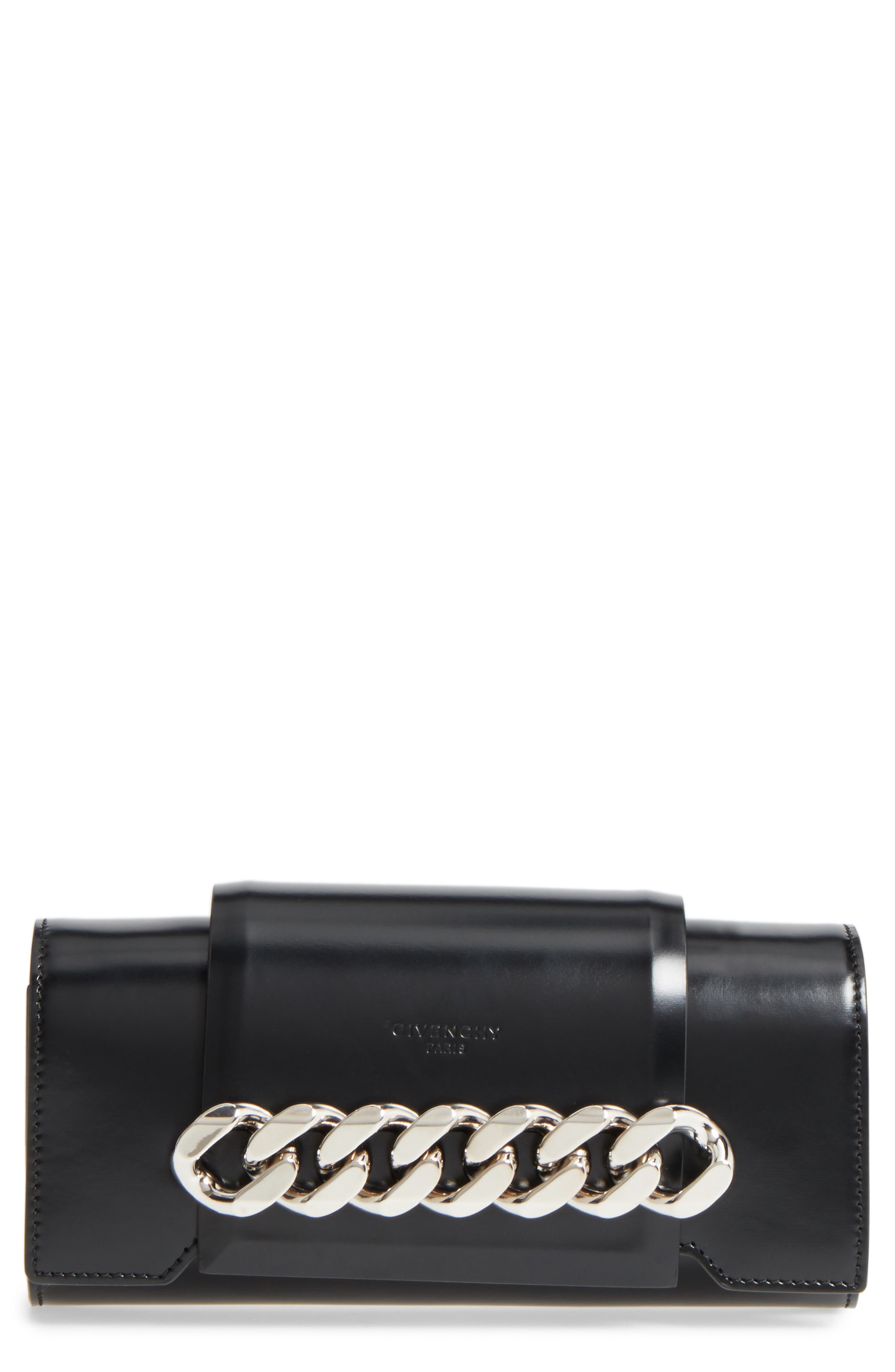 Givenchy Mini Infinity Calfskin Leather Shoulder/Crossbody Bag, Main, color, 