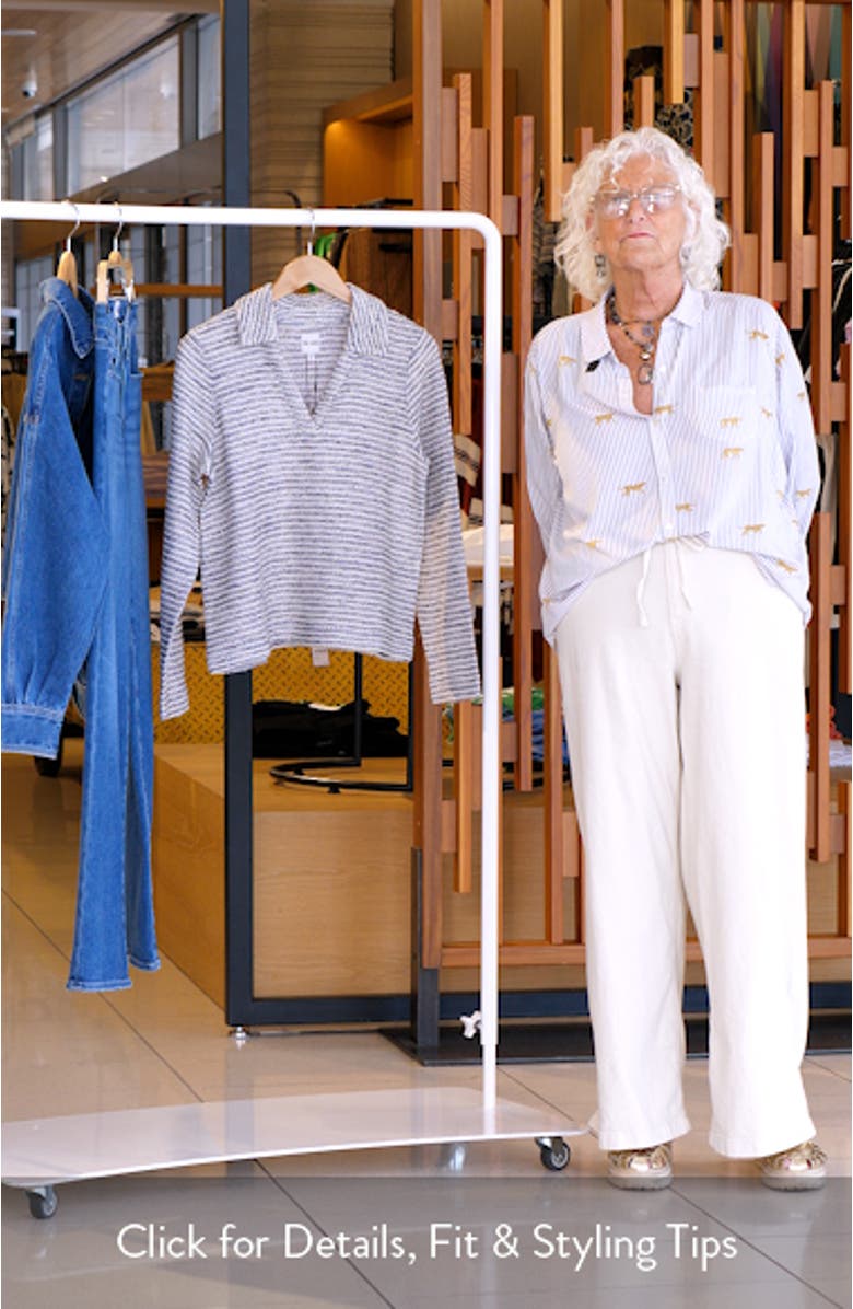 Rope Shimmer Polo Top, sales video thumbnail