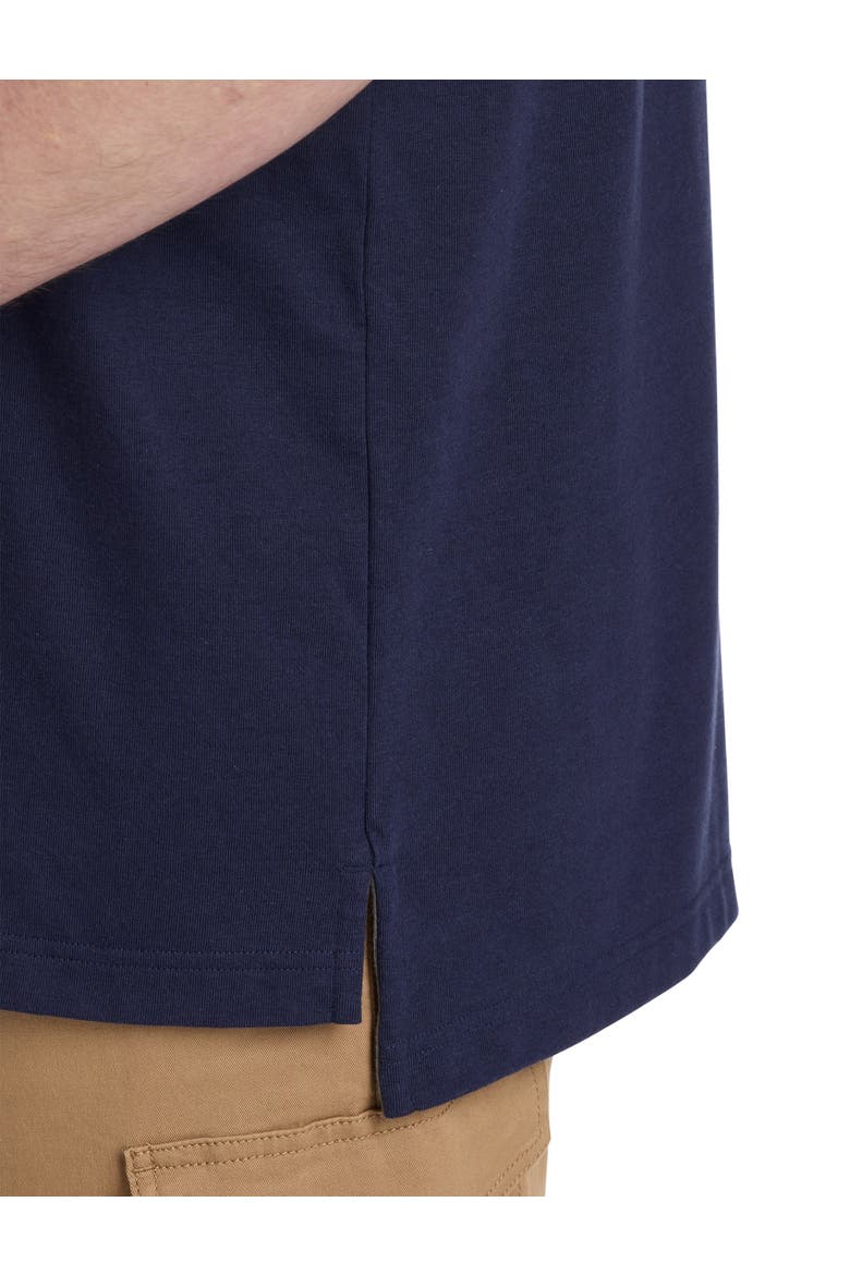 Chest-Striped Polo Shirt, Alternate, color, BLUE GREY