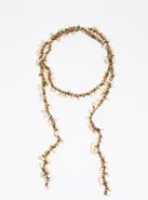 Bimba y Lola Beads And Mother-Of-Pearl Seashell Necklace
