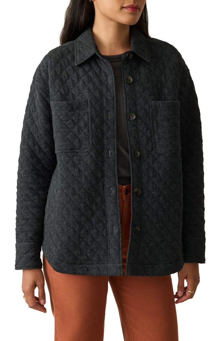 Faherty Epic Quilted Shirt Jacket, Main, color, 