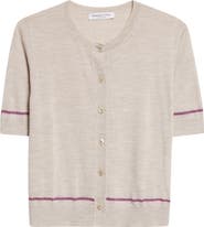 Johnstons of Elgin Brae Sleeveless Merino Wool & Cashmere Sweater