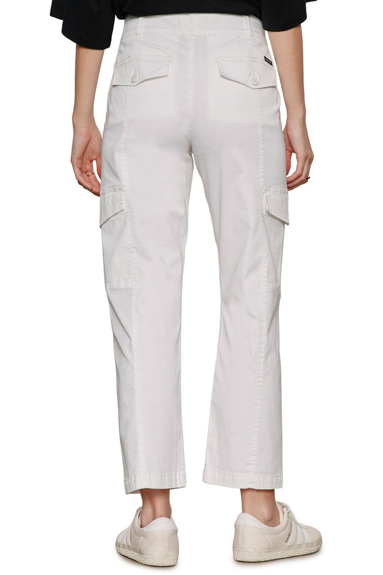 Rebel Ankle Straight Leg Cargo Pants, Alternate, color, CHALK WHITE