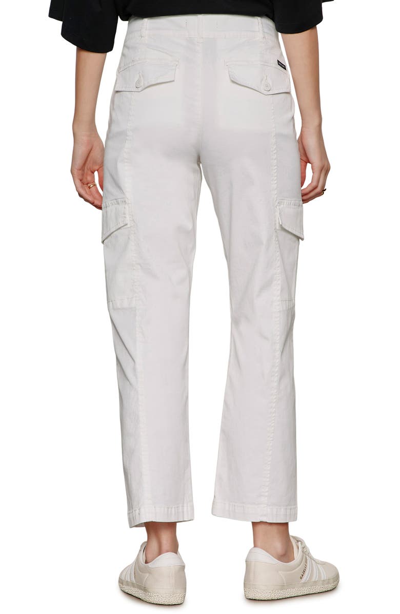 Sanctuary Rebel Ankle Straight Leg Cargo Pants, Alternate, color, Chalk White