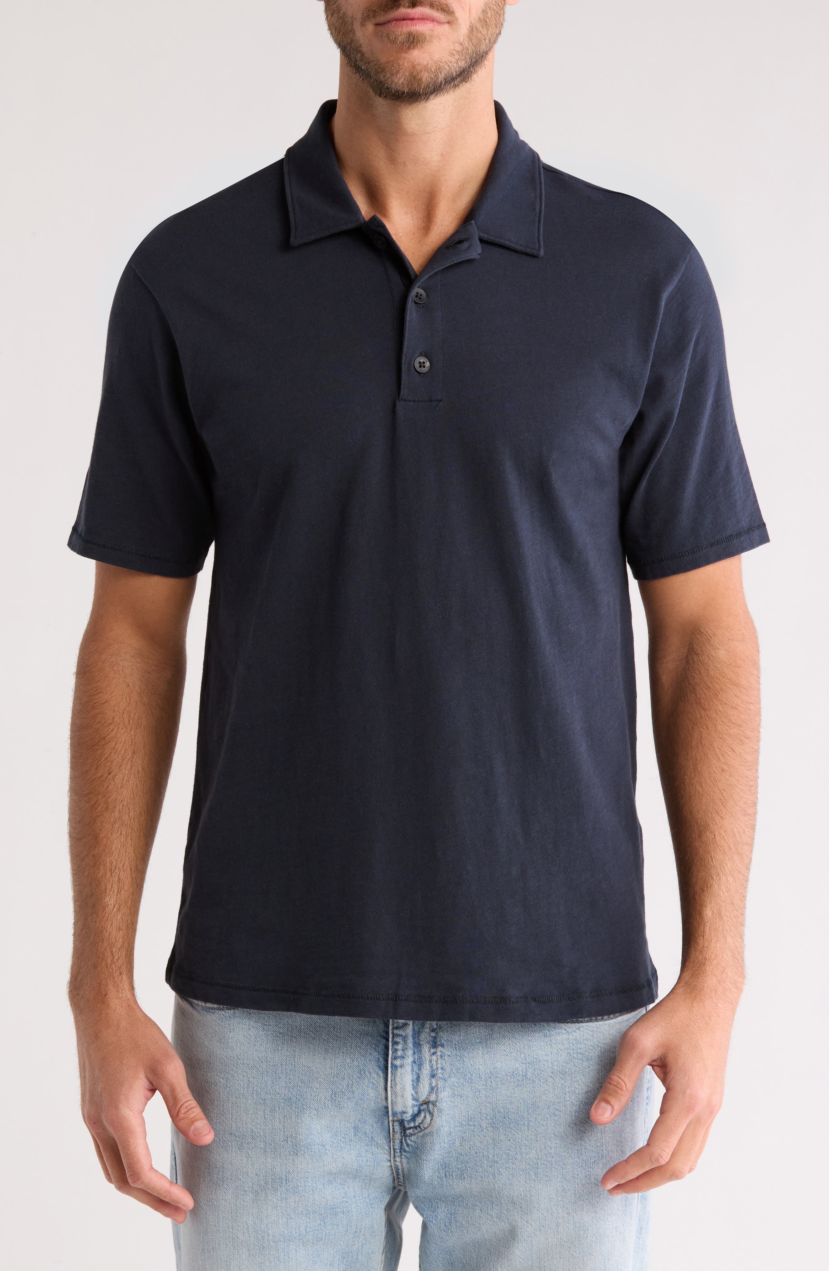 rag & bone Classic Cotton Slub Jersey Polo
