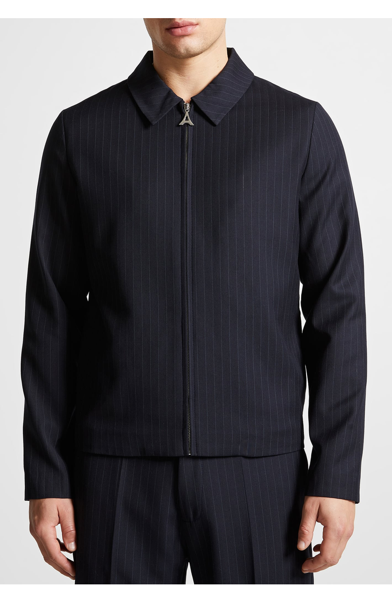 Manière De Voir Pinstripe Tailored Jacket, Alternate, color, 