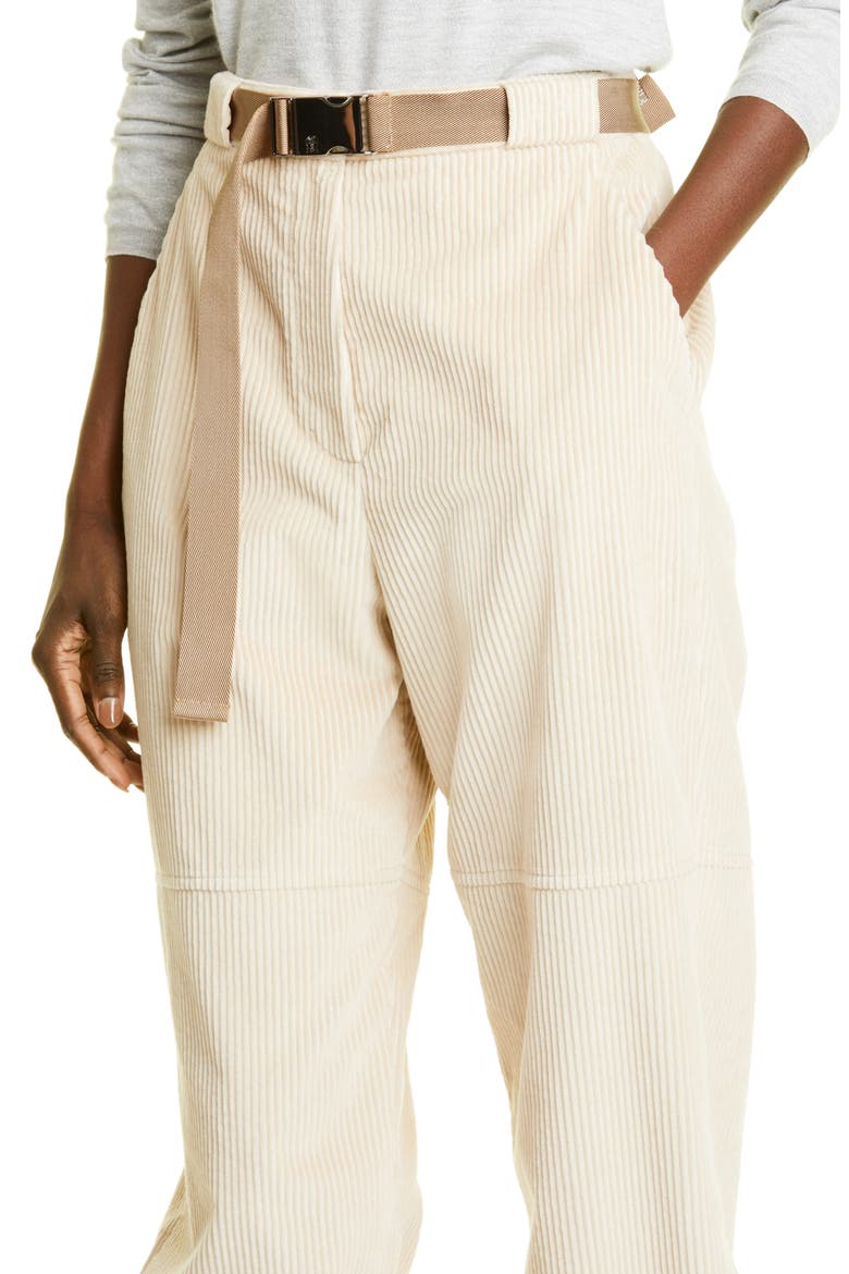 Belted Zip Cuff Corduroy Joggers, Alternate, color, C8667 OAT