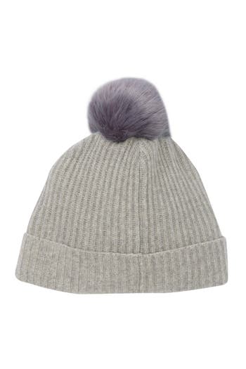 Portolano Cashmere Beanie In Gray