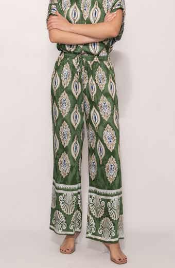 Floral Print Ankle Pants