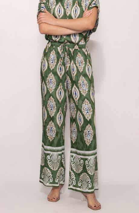 Floral Print Ankle Pants