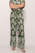 MELLODAY Floral Print Ankle Pants