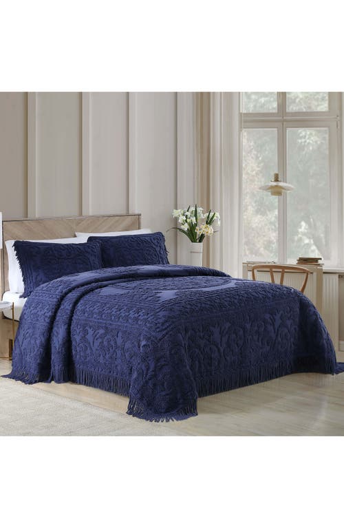 Beatrice Home Fashions Medallion Cotton Chenille Bedspread