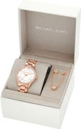 MICHAEL Michael Kors Lauryn Bracelet Watch, Necklace & Stud Earring Set, 33mm
