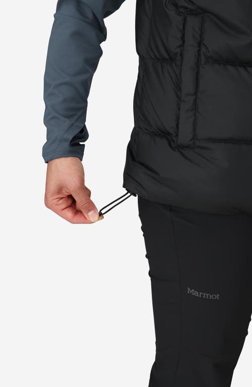 Marmot Guides 700 Fill Power Down Water Repellent Vest In Black