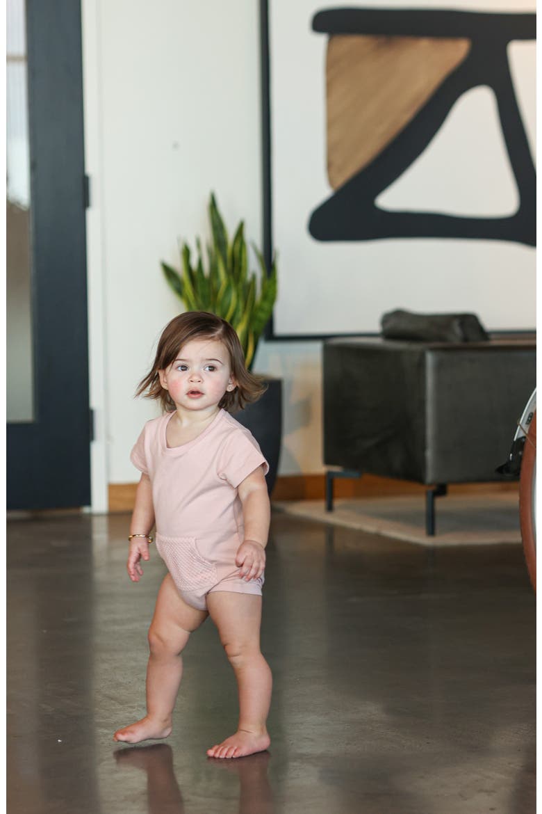 Kids' Mesh Sport Romper, Alternate, color, MAUVE