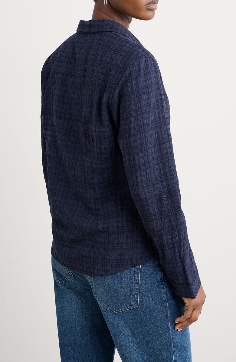 Seasalt Cornwall Isla Plaid Organic Cotton Blend Button-Up Shirt, Alternate, color,